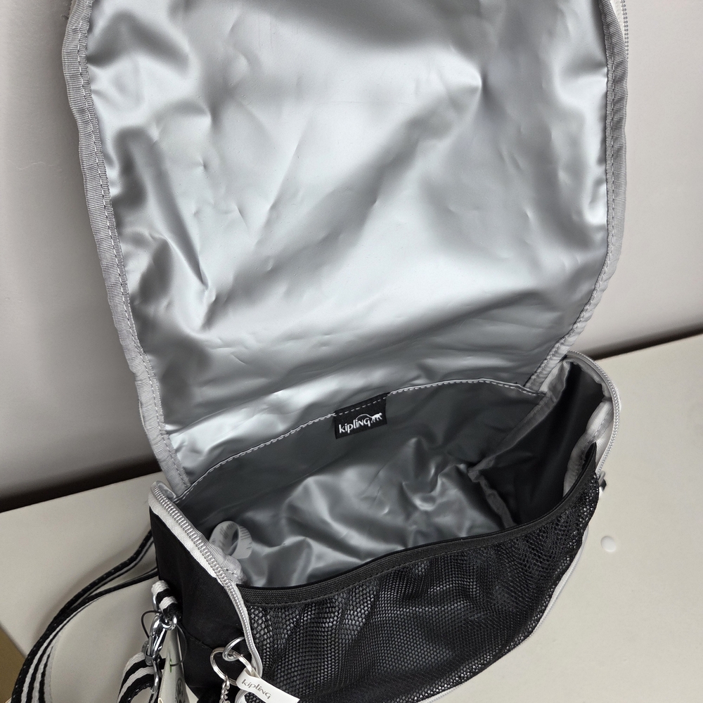Kipling Kichirou Insulated Lunch Bag Polyamide EVA KI2163 Stars Pop Black NWT - Picture 4 of 8